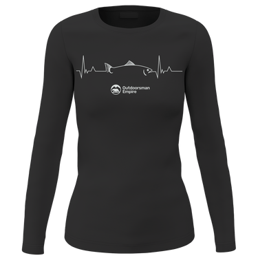Fishing Cardiogram Women Long Sleeve Shirt